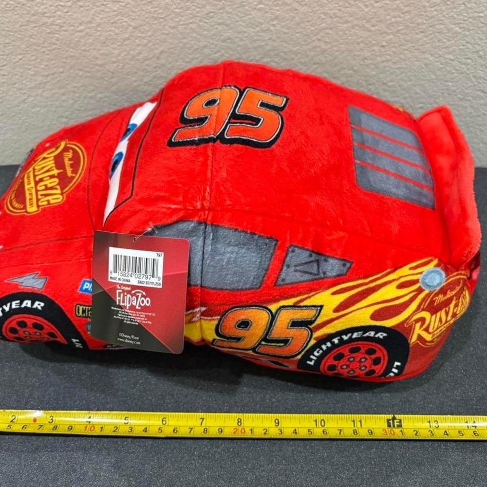 Lightning McQueen Disney Cars Lightning McQueen plush and Cruz plush flip toy 14 - Picture 4 of 8